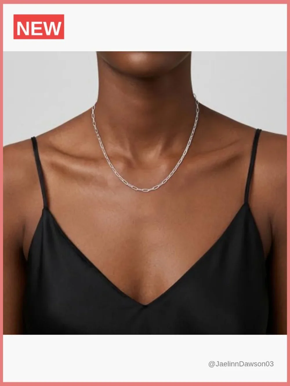 925 Sterling Silver Paperclip Chain Necklace 16-22 Inch